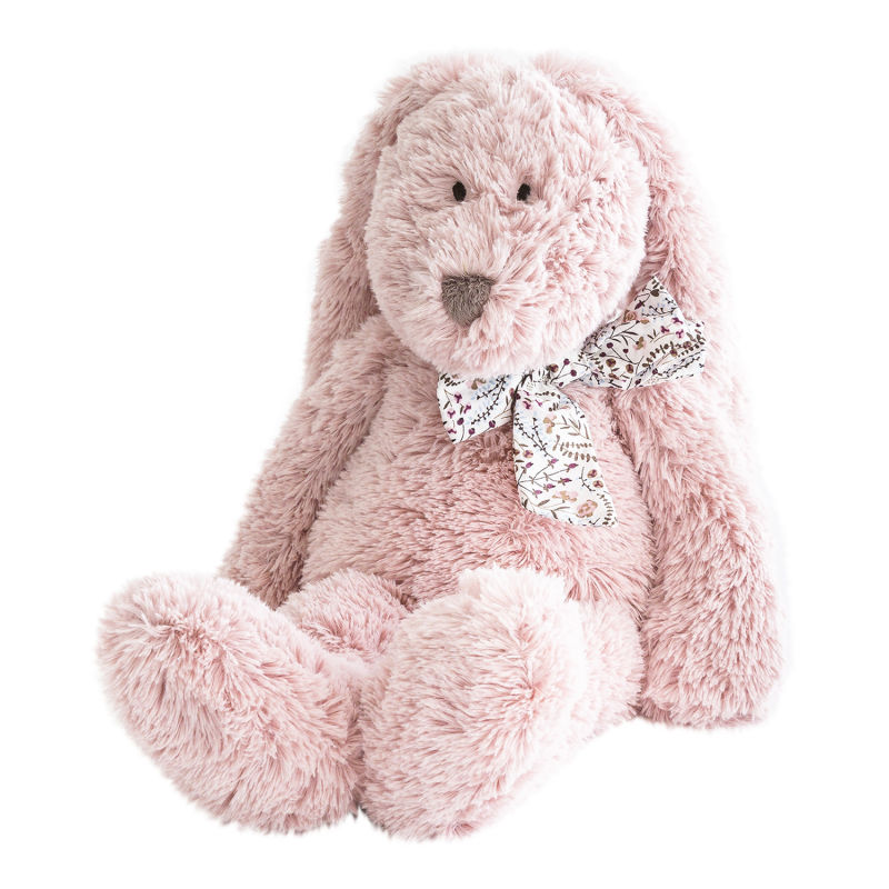  - flo lapin - peluche l rose 40 cm 